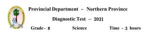 Grade 8 | Science | English medium | Model paper | 2021