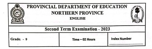 Grade 9 | English | English medium | Term 2 | 2023