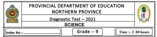 Grade 9 | Science | English medium | Model paper | 2021