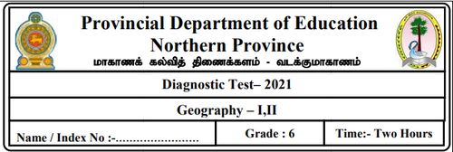 Grade 6 | Geography | Tamil medium | Model paper | 2021