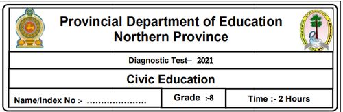 Civic Education | Grade 8 | English medium | Model paper | 2021