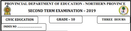 Grade 10 | Civic Education | English medium | Term 2 | 2019