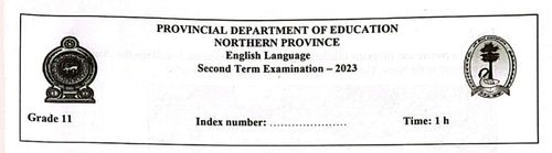 Grade 11 | English | English medium | Term 2 | 2023