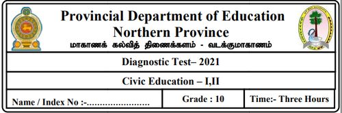 Civic Education | Grade 10 | English medium | Model paper | 2021