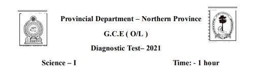 Grade 11 | Science | English medium | Model paper | 2021